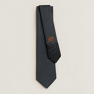 Geometrical H tie - Black | Hermès USA